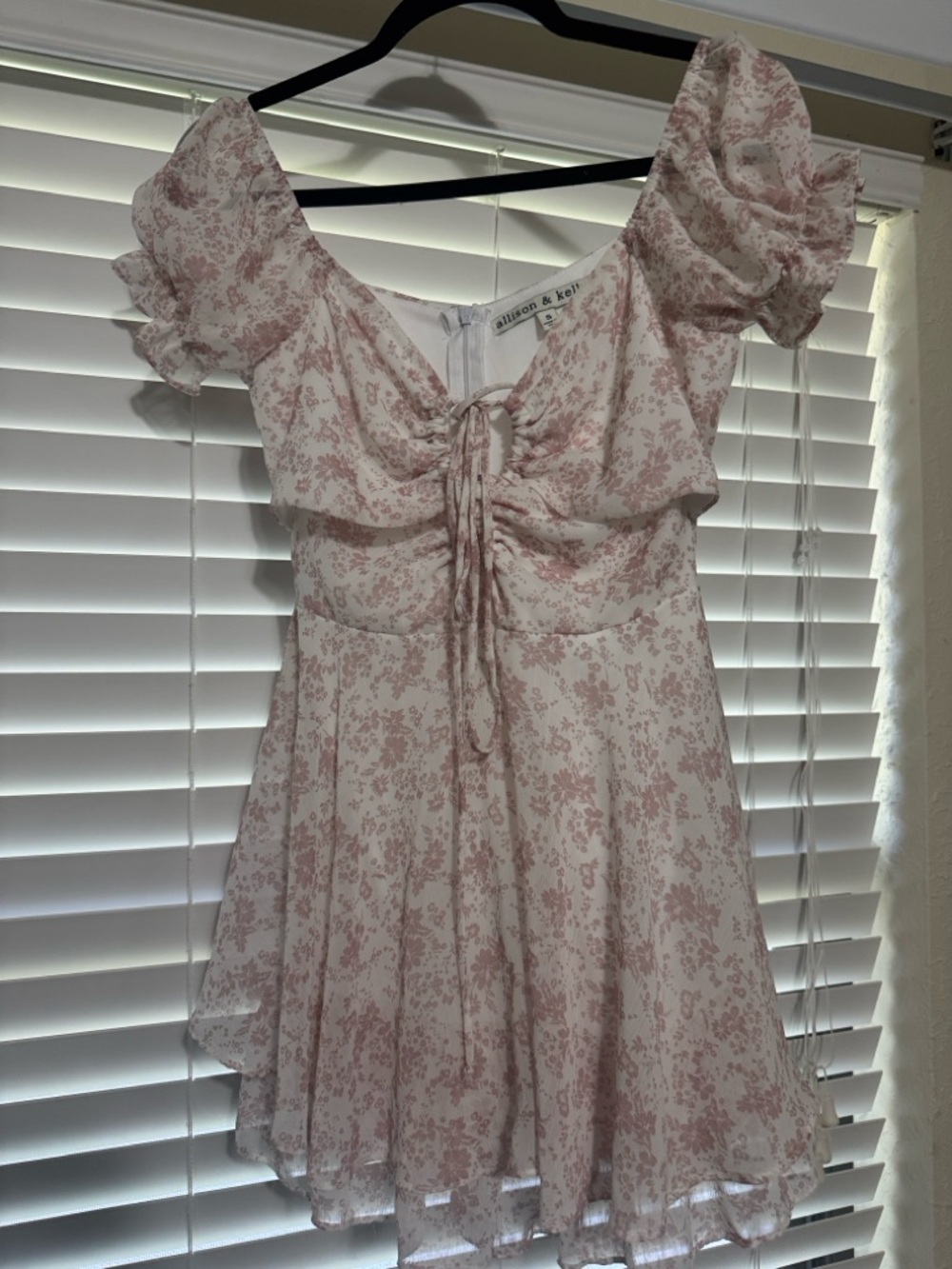 Allison & Elle Pink Floral Mini Dress